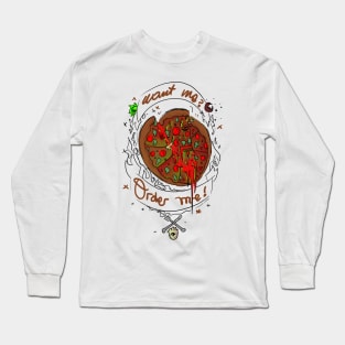 Melting Cheese Pizza Long Sleeve T-Shirt